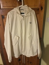 Fred Perry Cream Sailing Jacket Xl - New With Tags