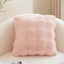 43CM x 43CM Fluffy Faux Soft Plush Pillow Case Cover Cushion Home Bed Sofa Decor