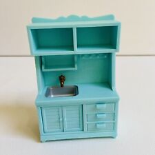 Sylvanian Families John Lewis Department Store SPARES Blue Kitchen Sink Unit VGC