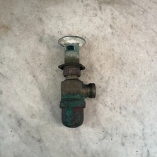Antique French brass sink trap