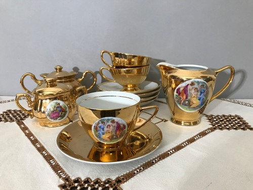 Vintage gold lustre china - gold,