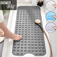 Non Slip Shower Mat Extra Large Bath Mat Bathtub Anti-Mold Rubber Strong Suction