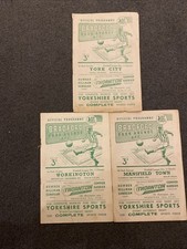 3x Bradford Park Avenue Programmes 56/57