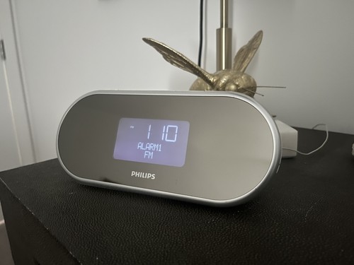 Retro vintage alarm radio