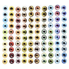 100pcs Mixed Glass Eye