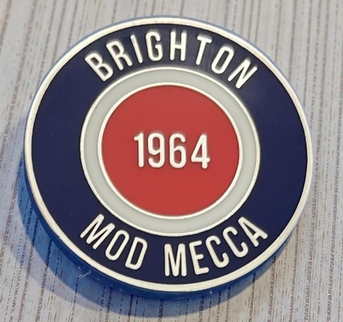 Scooter mod badge brighton - scooter,