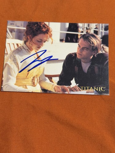 Leonardo dicaprio signed card - dicaprio,