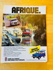 LADA 4X4 NIVA FRENCH ADVERT POSTER ADVERT APPROX A4 ISH SIZE XA