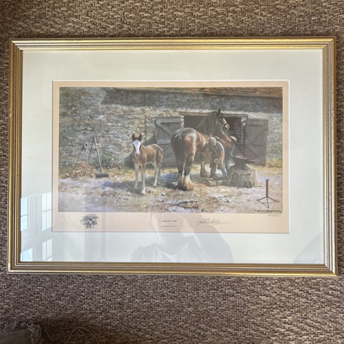 David shepherd shoeing time - shoeing,