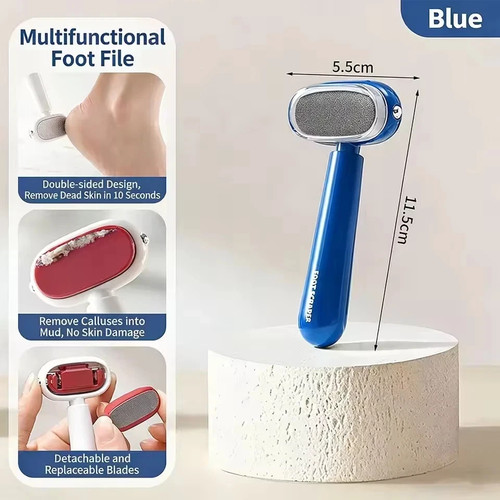 Double sided foot scraper - double-sided, for