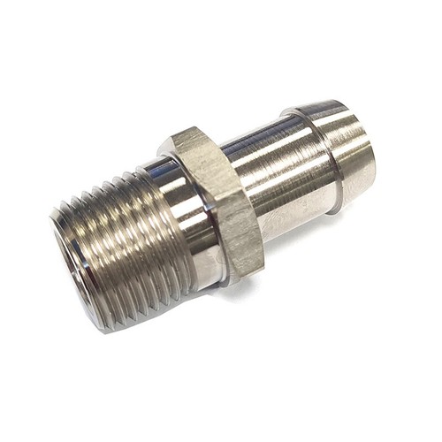 Npt 8 barb - barb, chrome