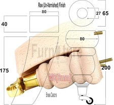 2x Furniture Castor Legs & 2x