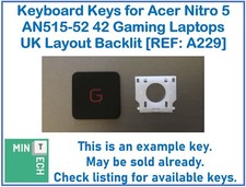 Keyboard Replacement Keys for Acer Nitro 5 AN515-52 42 Gaming Laptops UK Backlit