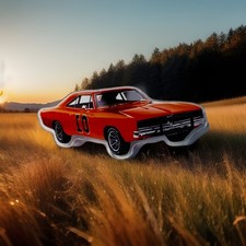 Dukes of Hazzard. General Lee Iconic 1969 Dodge Charger. Plastic Badge. V18 150