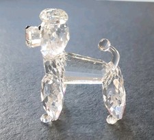 Swarovski Crystal Clear Poodle Dog - 5.5cms tall - No Box