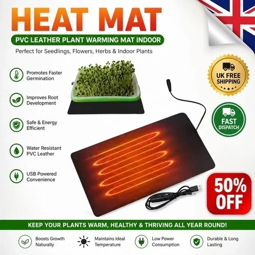 Seedling heat mat seed starter - mat,
