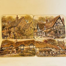 Vtg Placemats Set Of 4 Cork