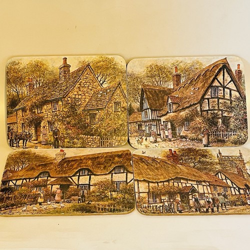 Vtg placemats set cork - set, 4