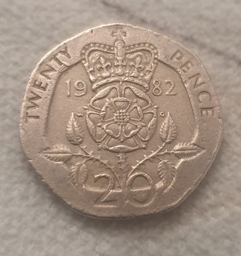 1982 20p twenty pence coin - 1982,