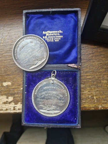 2no silver medals ploughing - 2no,