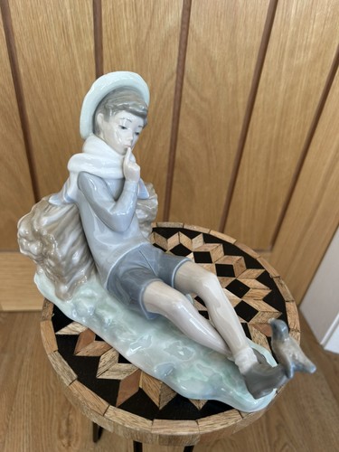 Lladro porcelain boy with bird - boy,