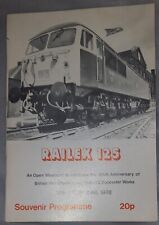 BRITISH RAIL - RAILEX 125 Souvenir programme June 17th/18th 1978 Doncaster BREL
