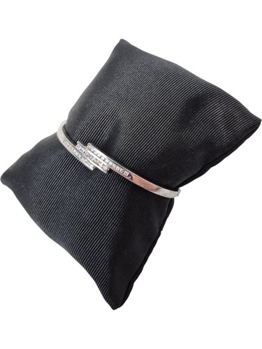 Silver bangle bracelet - silver,