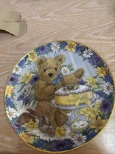 Franklin Mint Collector Plate Limited Edition -teddys Easter Treat