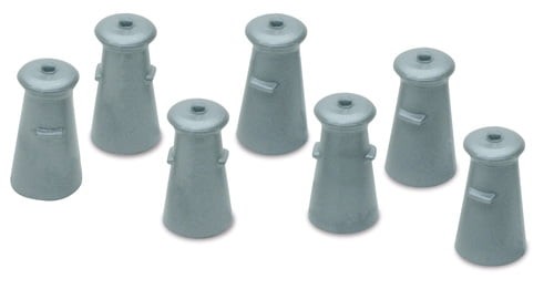 Peco milk churns - churns, gauge