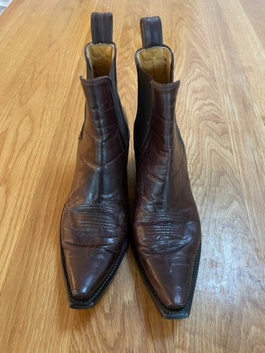 Leather women cowboy - leather, boots
