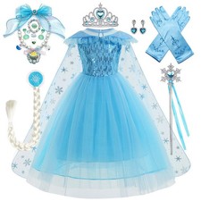UK Kids Girls Elsa Princess