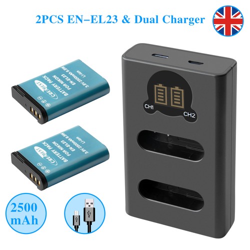 2pcs el23 battery for nikon - 2pcs,