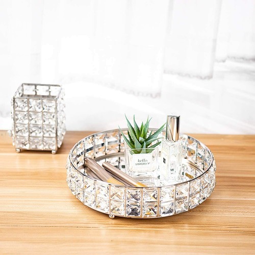Modern mirrored crystal vanity - modern,