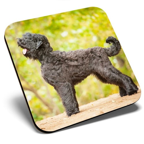 Square single coaster black - single,