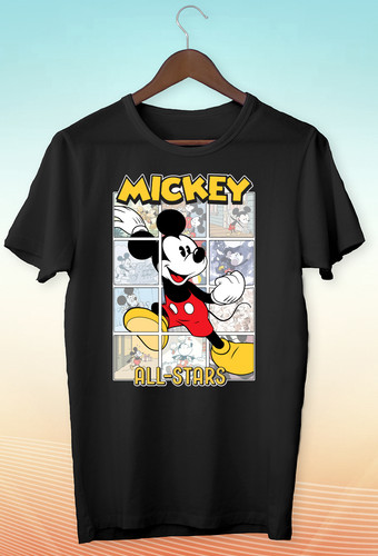 Mickey all stars - poster, men's