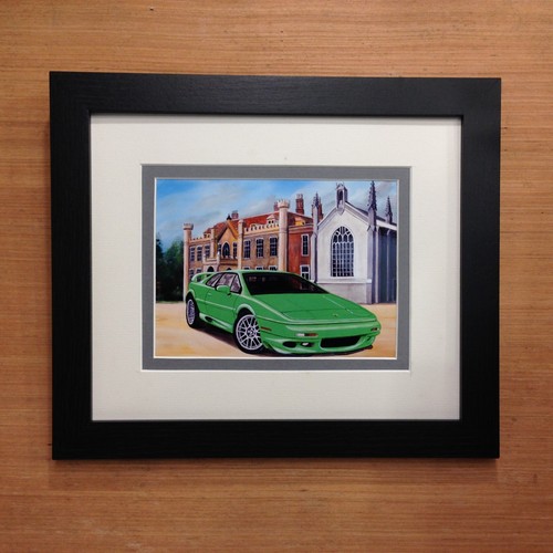 Lotus esprit framed print - lotus,
