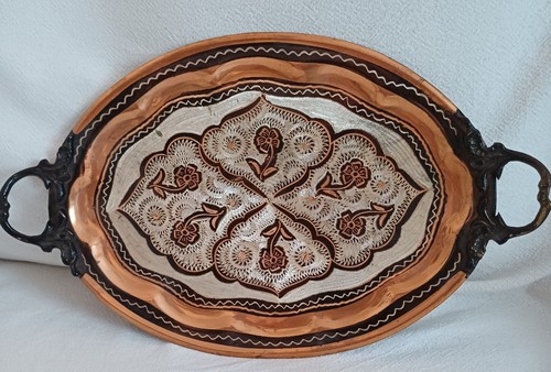 Copper tray wall hanging - copper,