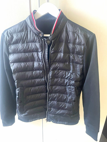 Moncler men black nylon - xs,