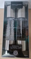(2) Cole & Mason Classic Everyday Salt and Pepper Mill Set, New