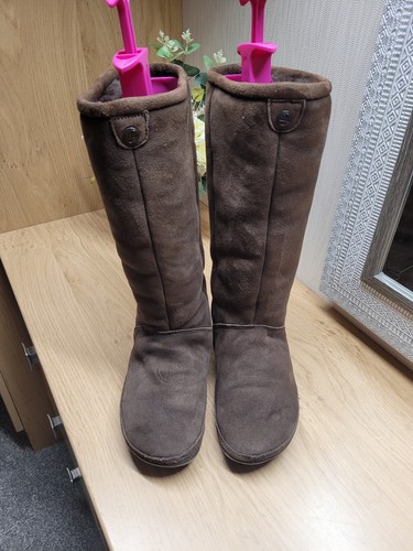 Womens fitflop brown suede - suede, mid