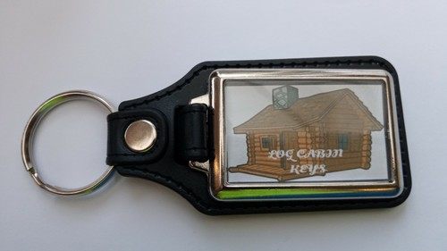 Log cabin keys leather - keys,