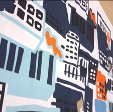 IKEA Gitte City Scape Fabric -