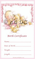 CUTE PINK GIRL BIRTH