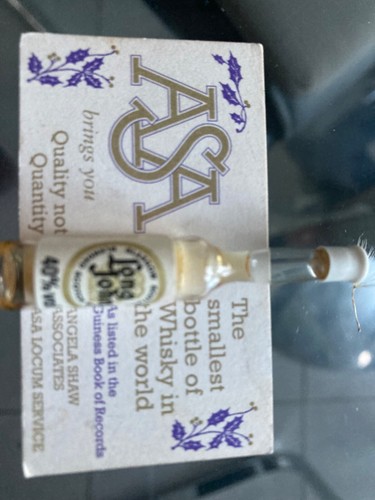 Minature whiskey bottle - minature,