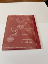 ParchCraft Australia (UK) Parchment Embossing plate - Christmas baubles