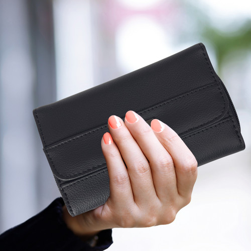 Women real black leather - women's,