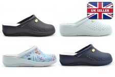 Womens Wedge Heel Clogs Ladies