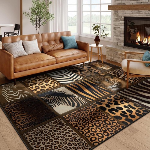 Brown leopard print - leopard,