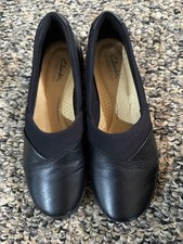 Clarks Womens Cora Charm Black