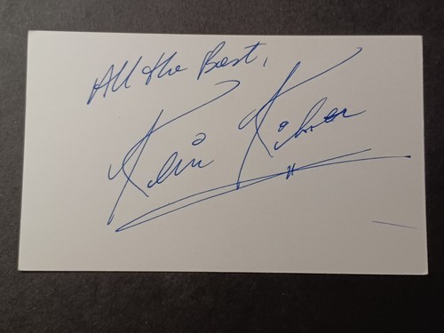 Kevin kilner signed index card - kilner,